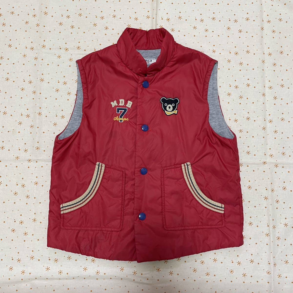 送料無料! ミキハウス ダブルB アウター ベスト ☆ 120拍卖