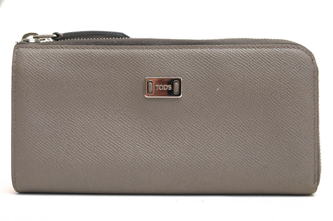 TOD'S トッズ 長財布 XAWDSRAD400TBB4Z06 DSR PF ZIP AROUND グレイン型押し牛革 小銭入れあり L字ファスナー拍卖