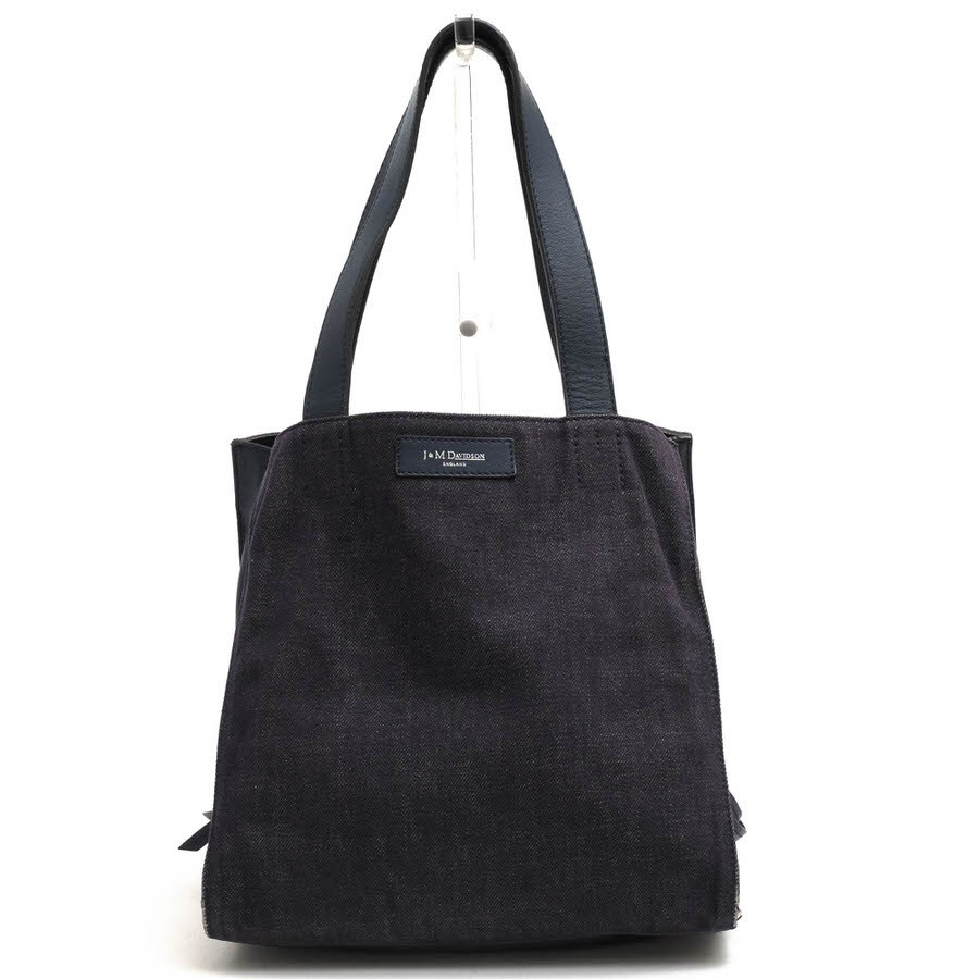 J&M DAVIDSON J&Mデヴィッドソン トートバッグ BELLE S DENIM ベルS カーフ 牛革 デニム 定番拍卖
