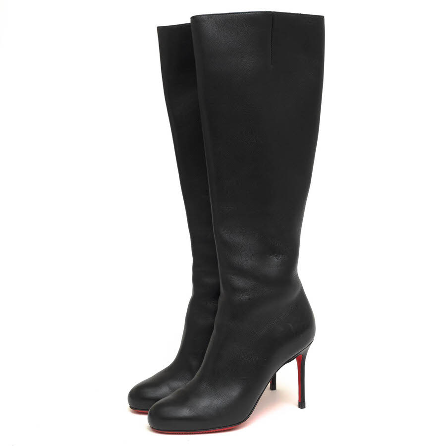 Christian Louboutin クリスチャン ルブタン ロングブーツ 牛革 カーフ ハイヒール拍卖