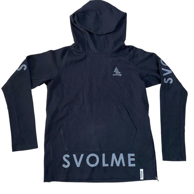 美品 スボルメ パーカー カットソー 目出しタイプフード サイドジッパー SVOLME トレーニング スポーツ 使用感薄い美品 雅瀬65拍卖