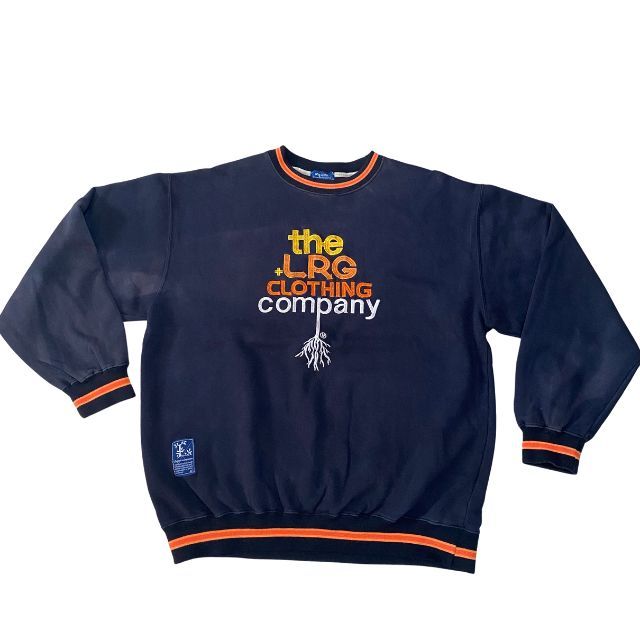 大きいサイズ エルアールジー スウェット トレーナー 刺繍ビッグロゴ LRG クルーネック ビッグシルエット ヒップホップ レゲエ 雅瀬70拍卖