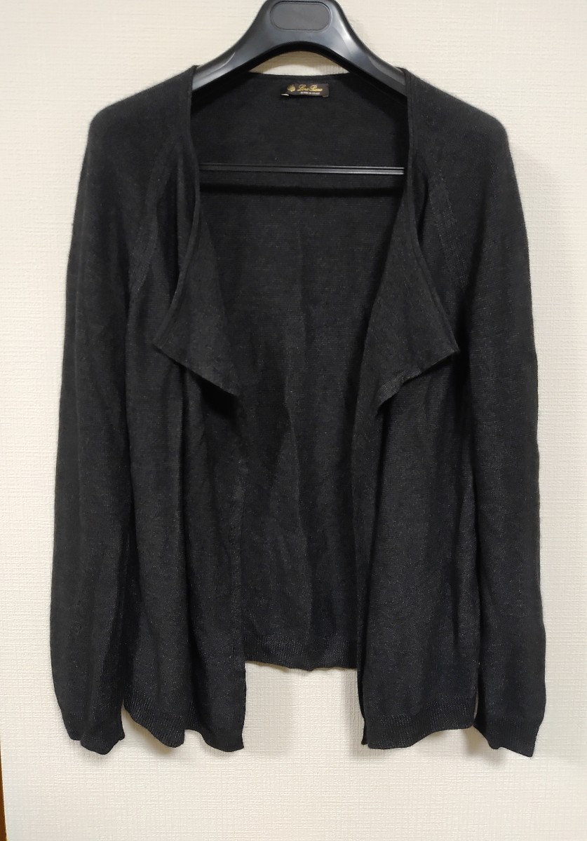 中古美品ロロピアーナLoro Pianaカシミヤシルクカーディガン定価23万円ニットジャケット 拍卖