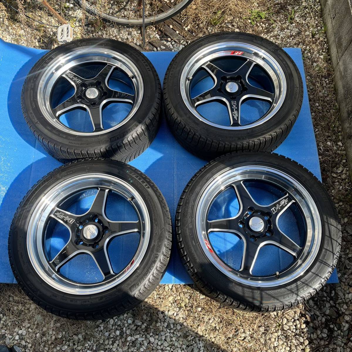 LENSO project D D-1SF 7.5-17 35 5/114.3 [ 7.5 114.3 MICHELI X-ICE 225/45R17 225/45 FD2 BREMBO ブレンボ 7.5J 114.3 114 】 スポコン拍卖