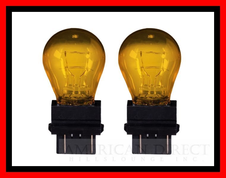 【アメ車/オレンジ/2個】汎用 3157 T25 バルブ ダブル ウェッジ球 アンバー シボレー ハマー クライスラー ダッジ キャデ 電球 ウインカー拍卖