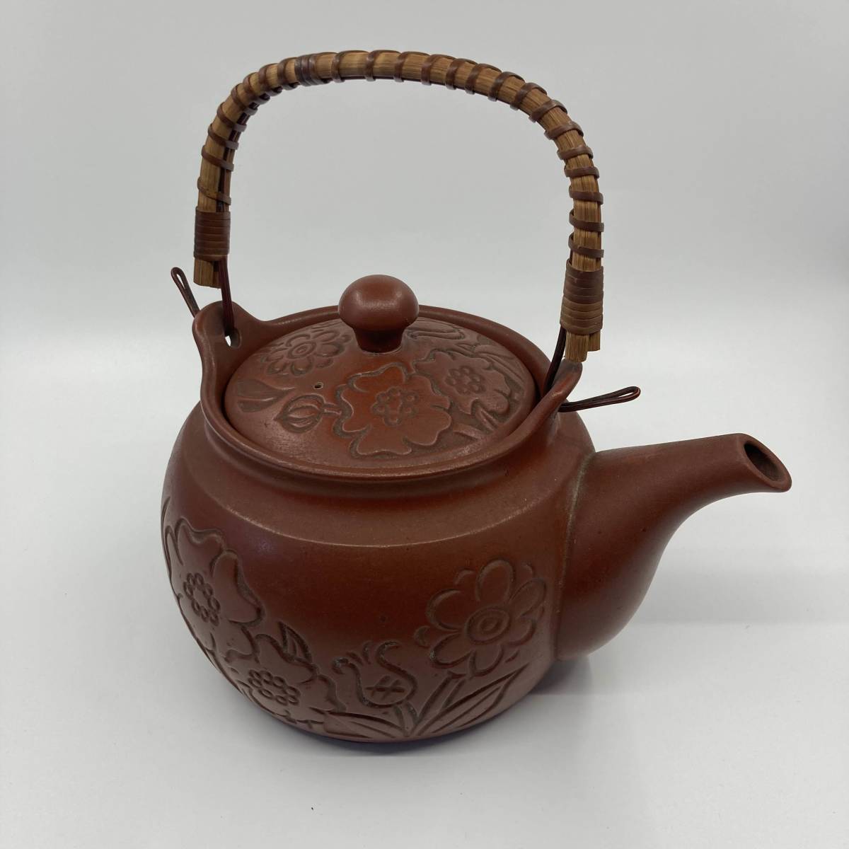 K0246Z★とこなめ焼 やかん 昭和レトロ 煎治土瓶 けんこう お茶拍卖