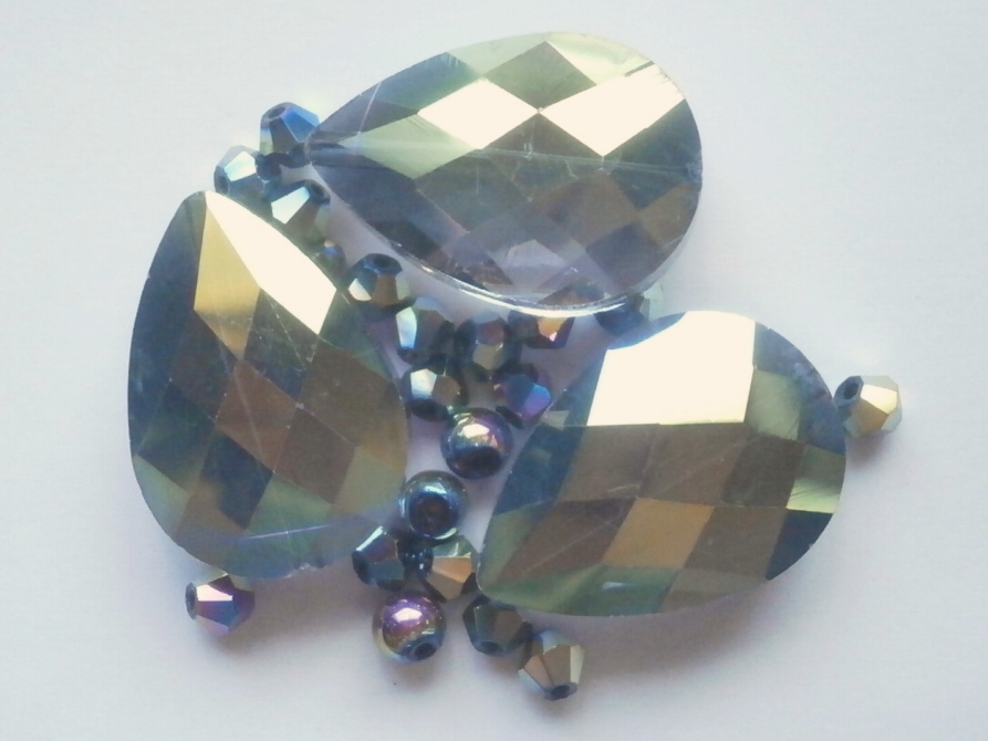 ガラスビーズ★ドロップ★タイプ B★マルチ系★D拍卖