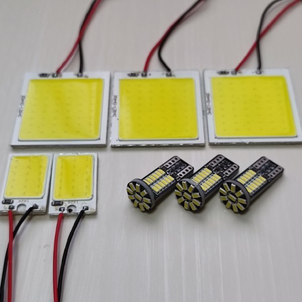 AZK10 SAI 後期(サイ) 超爆光!T10 LED COBパネル ルームランプ 8点セット ホワイト トヨタ /c48/18/34拍卖