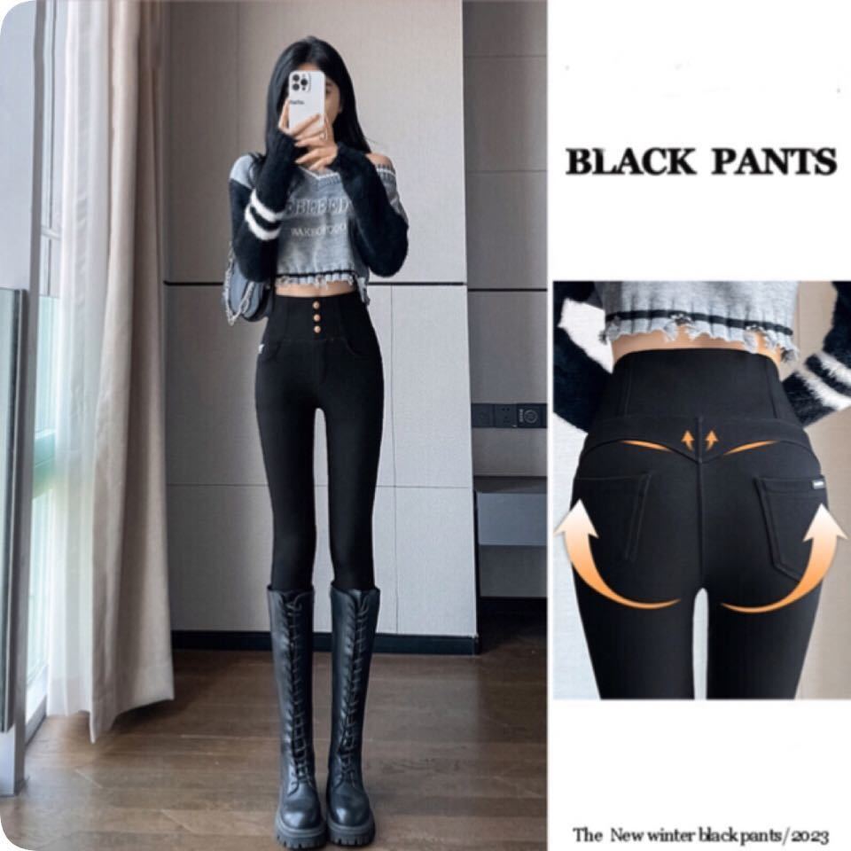 送料無料★即納 新品★ 強伸縮ハイウエスト美尻upスキーパンツファッションレギパン美尻 美脚 レディース ★ブラック Lサイズ拍卖