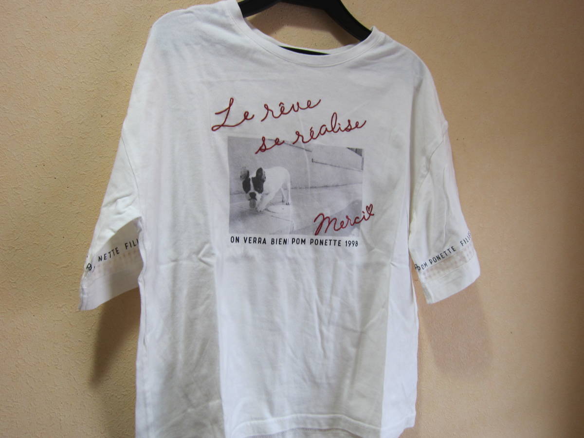 pom ponette junior ポンポネットジュニア L 160 ロゴ Tシャツ カットソー トップス ガールズ ティーンズ 女の子 タ283拍卖