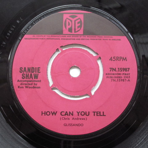 SANDIE SHAW-How Can You Tell (UK Orig:Round Center)拍卖