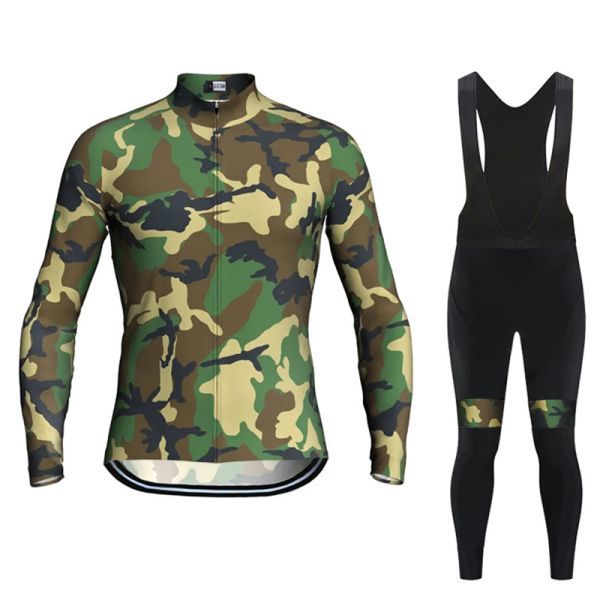 新品 長袖 上下セット No95 XXLサイズ 迷彩 サイクルジャージ ウェア メンズ サイクリング MTB ロードバイク 自転車拍卖