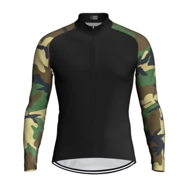新品 長袖 サイクルジャージ No113 Lサイズ 迷彩 フルジップ ウェア メンズ ロング サイクリング スポーツ ロードバイク MTB拍卖