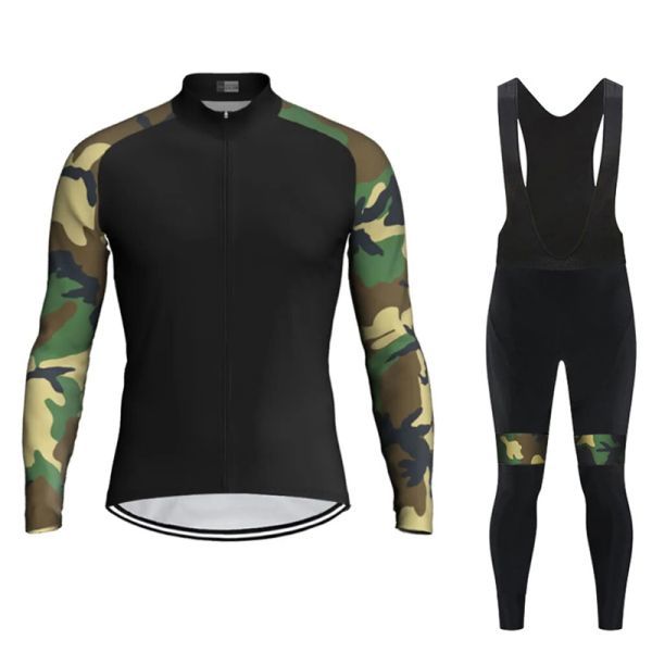 新品 長袖 上下セット No96 Mサイズ 迷彩 サイクルジャージ ウェア メンズ サイクリング MTB ロードバイク 自転車拍卖