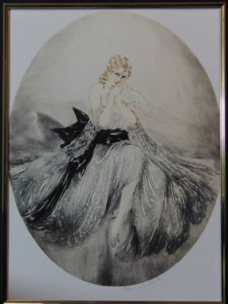 ルイ・イカール限定版・アールデコ/愛しい鳩・版上刷サイン、希少な額装用画集より、新品高級額装付、状態良好、送料無料、mori、yoni拍卖