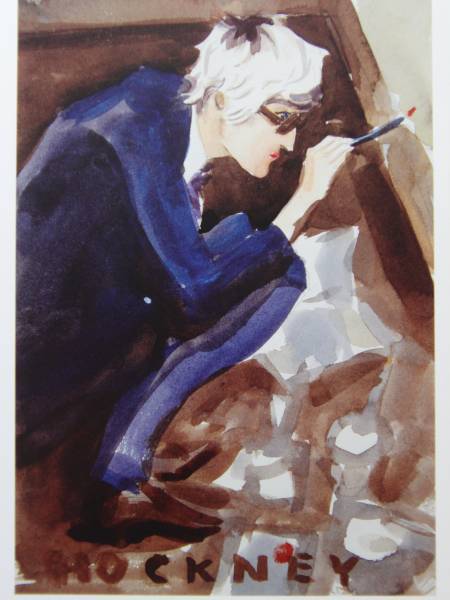 Elizabeth Peyton、David Hockney、希少な画集より、新品額装付、送料込み、choco拍卖