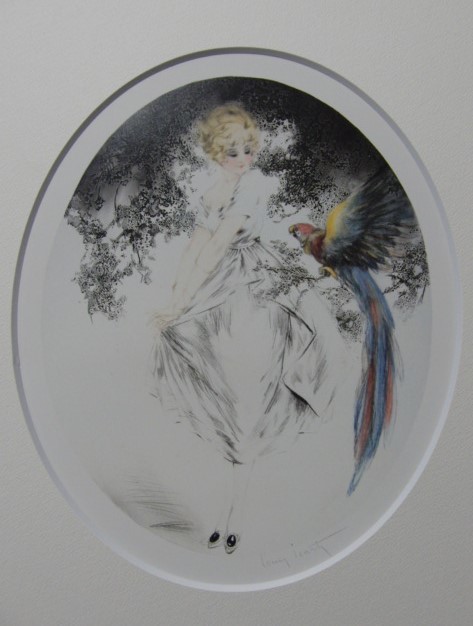 ルイ・イカール、「どちらがお好き?」、豪華限定版画集画・定価10万円/額付拍卖