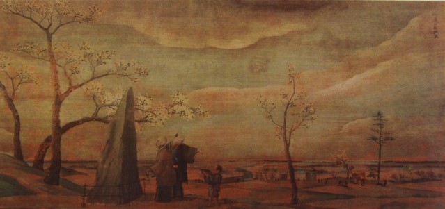 司馬江漢、【飛鳥山図】、希少画集画より、状態良好、新品高級額装付、送料無料、日本画  桜、yoni拍卖