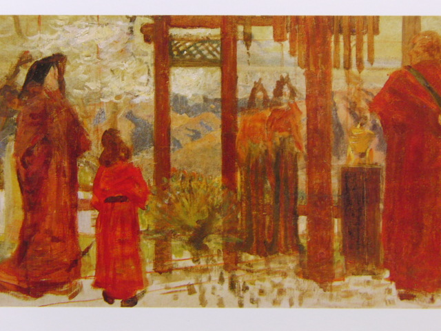 青木繁、光明皇后、希少画集画、新品高級額・額装付、状態良好、送料込み、marin拍卖