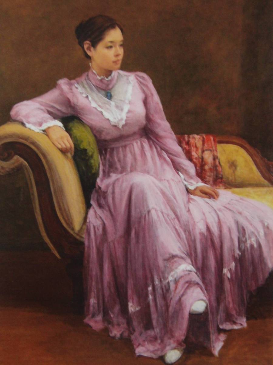 湯山 俊久「静謐」、希少な額装用画集より、新品高級額装付、状態良好、送料無料、marin拍卖