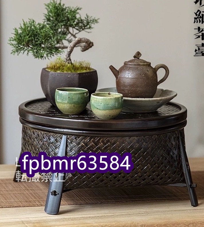 美品登場☆ 收納盒 茶道具籠 茶托 茶盤 茶具 茶道セット 收納籃 竹の編 工芸品 雜物 水果籃拍卖
