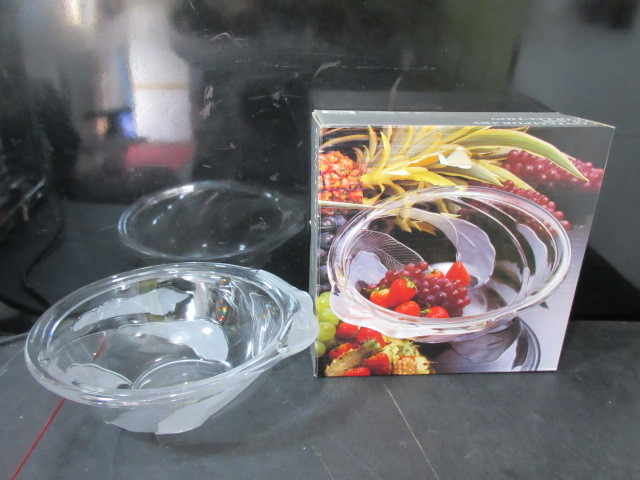 未使用 ROYAL CO LTD GALLA MAY ガラス果物盛皿拍卖