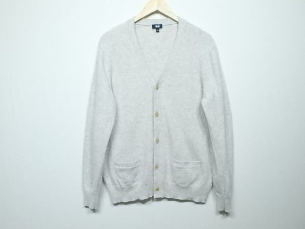 ユニクロ ウール プレミアムラムVネックカーディガン XL拍卖