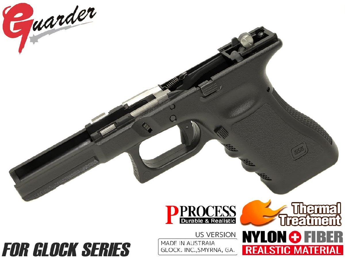 GLK-168(U)BK GUARDER 2019Ver Gen3 GLOCK フレームコンプリートセット US マルイ GBB G17/G22/G34 用 GLOCK-168(U)BK拍卖