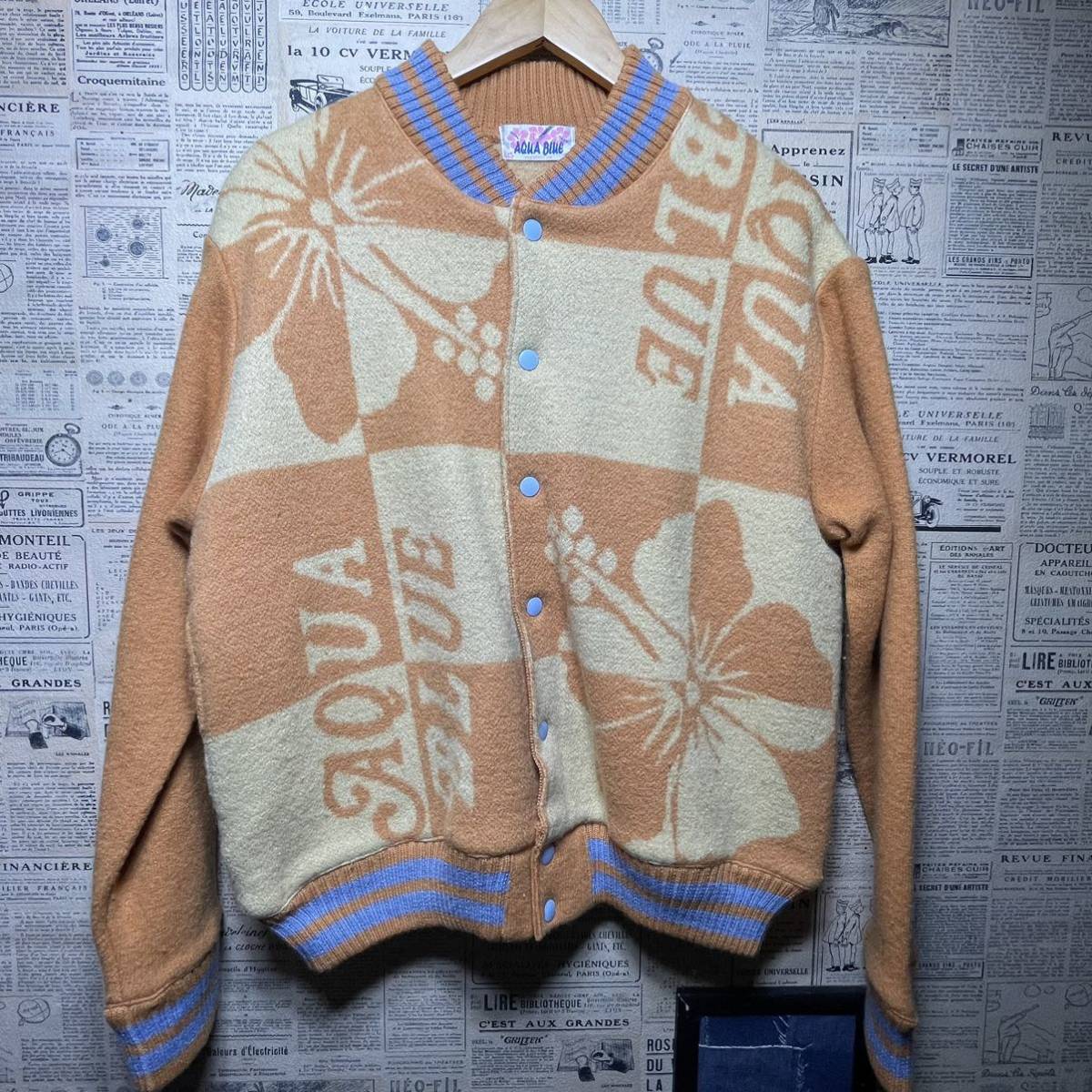 AQUA BLUE アクアブルー スタジャン size F拍卖