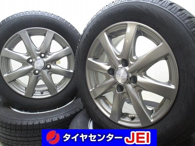 14インチ バリ溝 175/65R14 5.5J+38 100 コンパクトカー 中古スタッドレスタイヤホイール【4本セット】送料無料(SA14-3793)拍卖