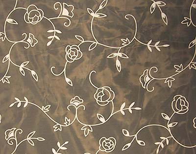 バラの花がモチーフのオーガンジー<1m>拍卖