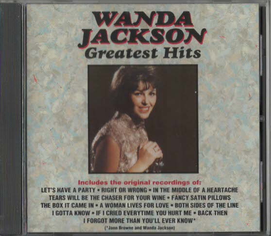 ★Wanda Jackson ワンダ・ジャクスン|Greatest Hits|ベスト・アルバム|輸入盤|LET'S HAVE A PARTY/RIGHT OR WRONG|D2-77398|1991年拍卖