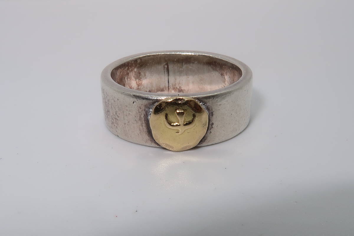 ▲▽goro's ゴローズ 平打ち 金イーグル リング 14号△▼拍卖