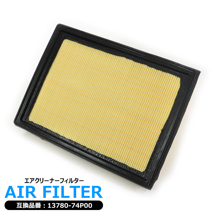 マツダ フレアワゴンカスタムスタイル ハイブリッド ターボ車含む MM53S エアフィルター R06A 13780-74P00 1A14-13-Z40拍卖