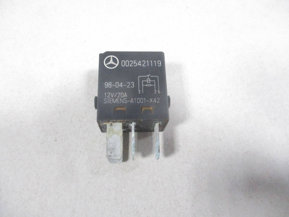 ベンツEクラスW210純正マルチリレーE240リレーSIEMENSフューエルポンプA0025421119燃料ポンプA 002 542 11 19スターター拍卖