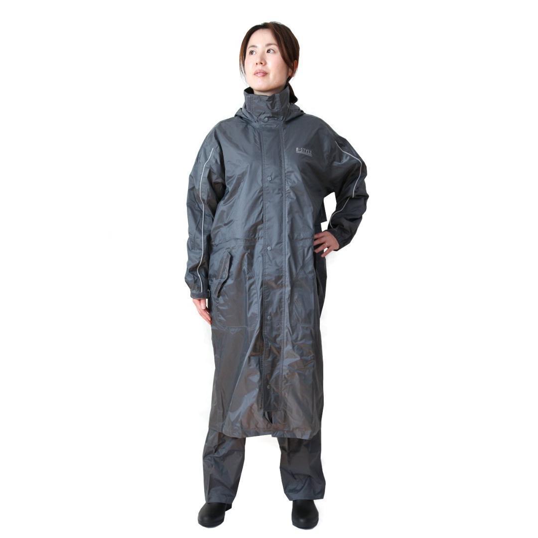 【79%引】(0143)レインコート RC03(M)ガンメタ 自転車・スクーター用拍卖