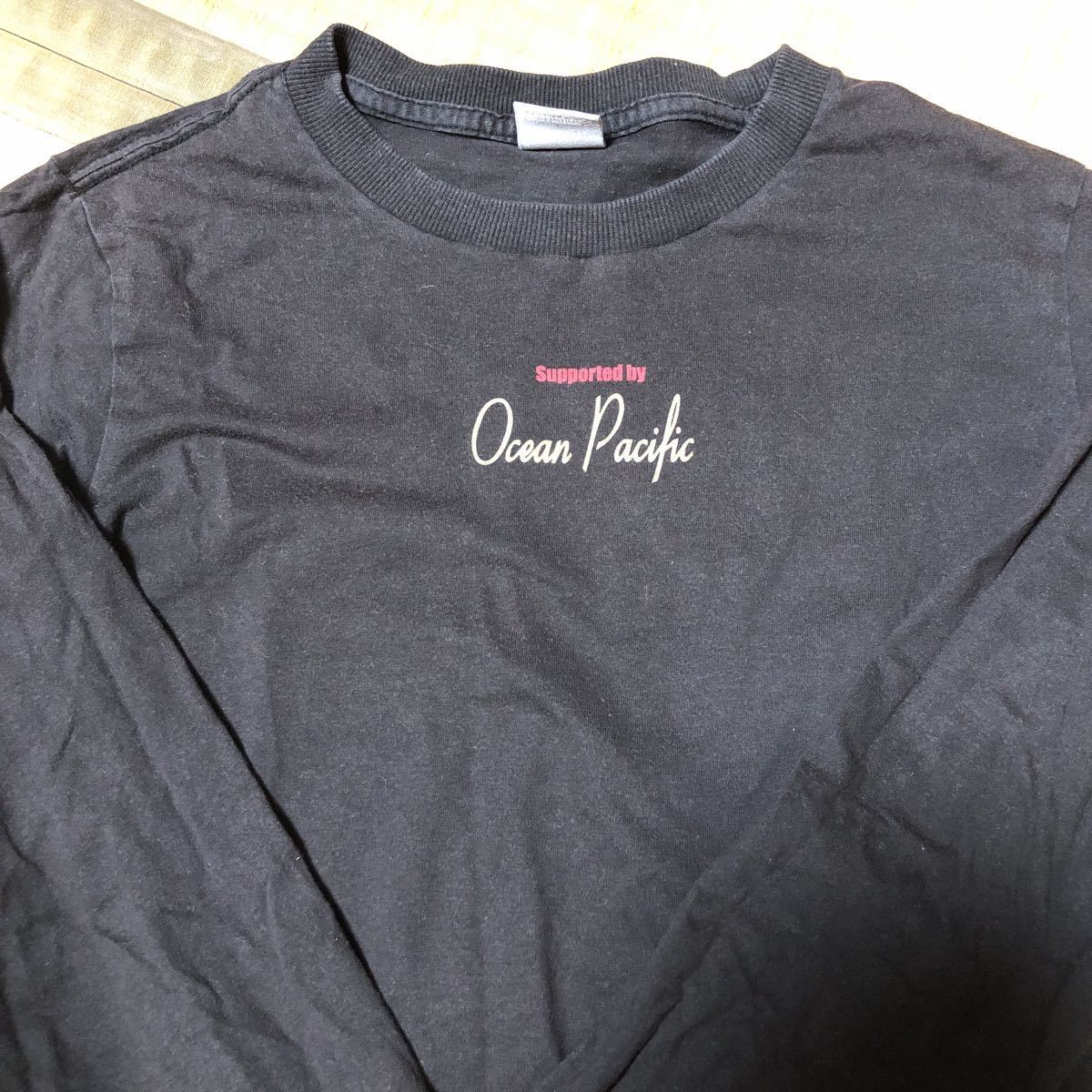 人気 即完売 OP girl オーシャン パシフィック ロンT muro 藤原ヒロシ 野村訓市 ブラック 送料無料拍卖