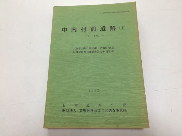●A01●中内村前遺跡●1●1-4区●北関東自動車道高崎伊勢崎地域埋蔵文化財発掘調査報告書●2002年●●群馬県埋蔵文化財調査事業団●即決拍卖