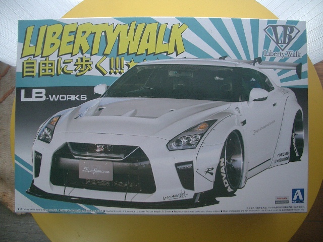 ■1/24 アオシマ LBワークス R35 GT-R LIBERTY WALK type1.5拍卖