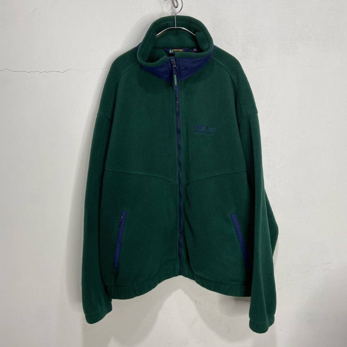 送料無料☆90s☆EBTEK☆Eddie bauer☆フリースジャケット☆USA☆緑☆拍卖