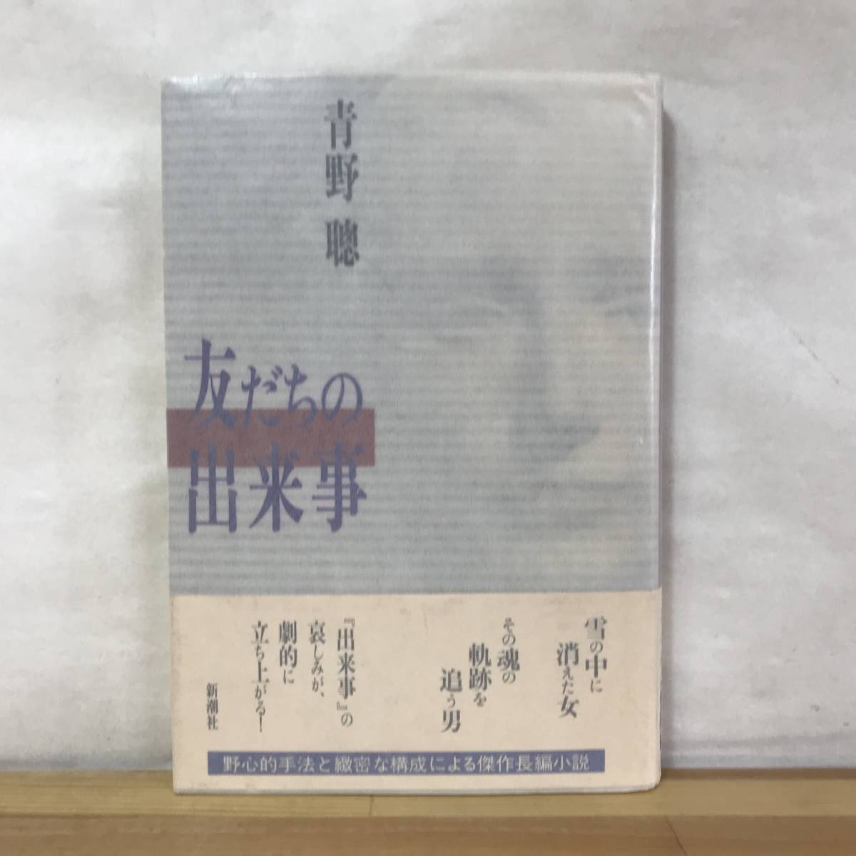 B47●【毛筆落款サイン本/美品】青野聰 友達の出来事 初版 帯付 署名本■愚者の夜:芥川賞 愚者の夜 女からの声 人間のいとなみ 母よ 231011拍卖