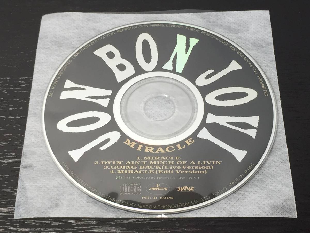 M) ディスクのみ / JON BON JOVI MIRACLE / ボン ジョヴィ ミラクル拍卖
