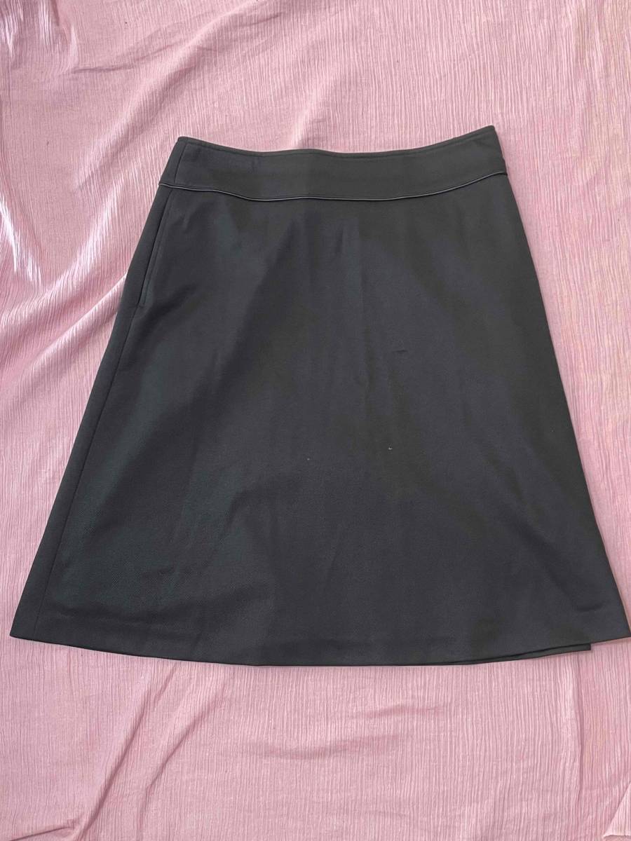 ※Bランク※【中古】SELERY_7号_Aラインスカート(ブラック・黒)16150/セロリー/かわいい会社事務服/おしゃれOL制服拍卖