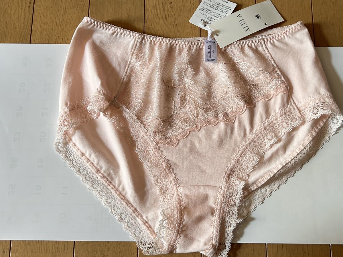新品未使用タグ付き!ワコール アルラALULA エレガントレースショーツ LL綿混拍卖
