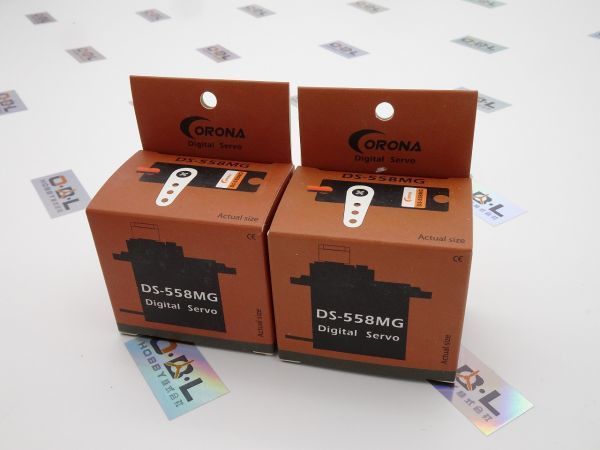 OBLHOBBY/ Corona Corona DS558MG DS-558MG 10KG Standard Servo RC用デジタルサーボ /FUTABA3003/996R同 /2セット拍卖