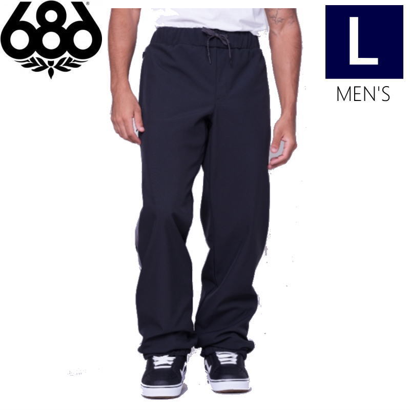 ● 686 WATERPROOF TRACK PANT カラー:BLACK COLORBLOCK Lサイズ メンズ スノーボード スキー パンツ PANT 23-24 日本正規品拍卖