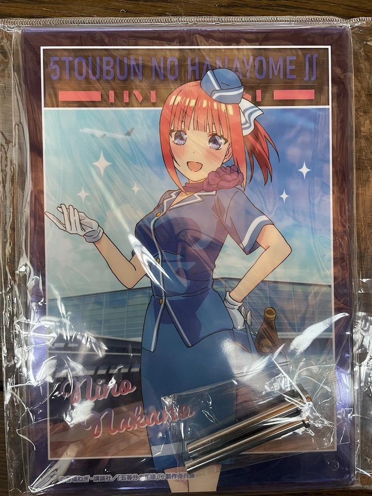 【2023.9】 五等分の花嫁 きゃらっとくじ 中野二乃 アクリルアートパネル ★ アクリルボード 【条件付き送料無料】拍卖