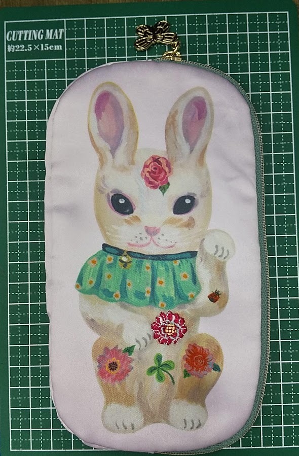 アフタヌーンティー◆ナタリー・レテ◆ダイカットポーチ 招きうさぎ Afternoon Tea NATHALIE LETE ウサギ ポーチ●3114拍卖