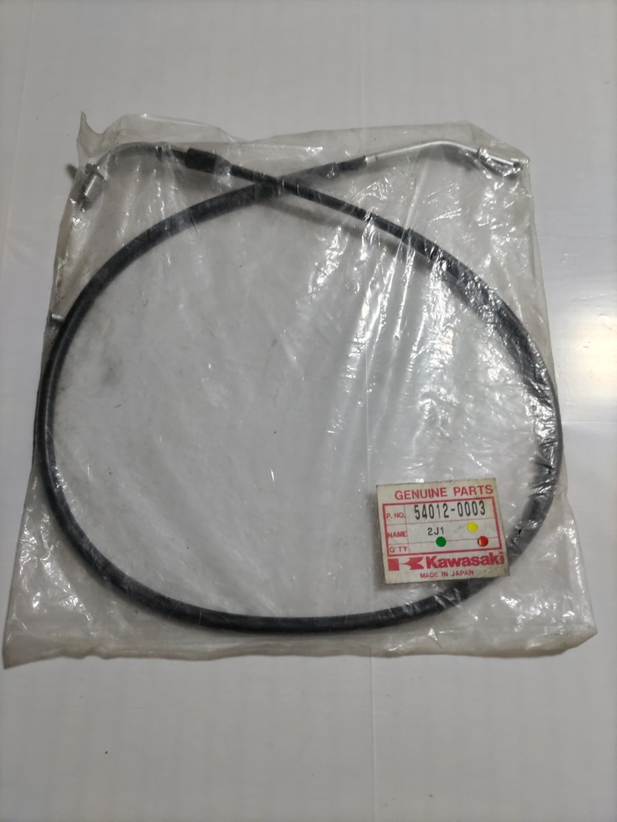 横浜発W650/KAWASAKI /カワサキ/ 純正部品/ ケーブル(スロットル).オープニング/絶版/廃番/希少/品番 54012-0003/2J1/長期間倉庫保管品/拍卖