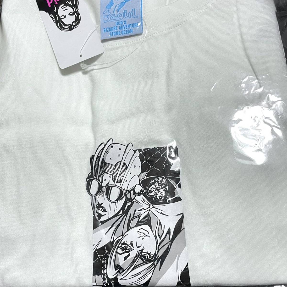 Lサイズ X-girl × JOJO ストーンオーシャン 空条徐倫 ストーンフリー TEE Tシャツ ジョジョの奇妙な冒険 エックスガール拍卖